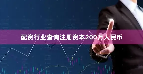 配资行业查询注册资本200万人民币