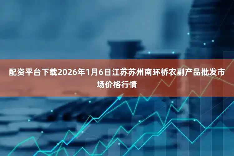 配资平台下载2026年1月6日江苏苏州南环桥农副产品批发市场价格行情